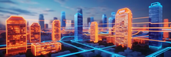 Industry Industrial technology project abstract presentation cover banner background.