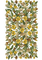 floral watercolor hand drawn illustration 