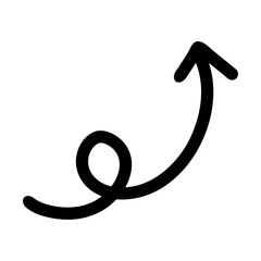 手書きのくるくる矢印