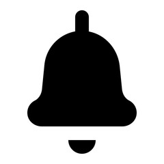 Bell Home In Glyph Icon Style
