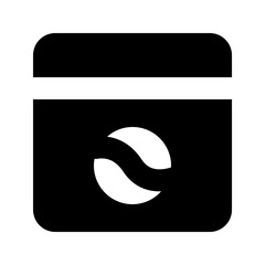 Washing Machine In Glyph Icon Style