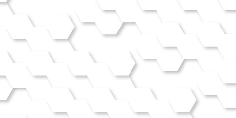 White abstract honeycomb mosaic and tile geometric hexagon vector illustration. abstract minimal digital technology polygon science vintage square web cover business texture.