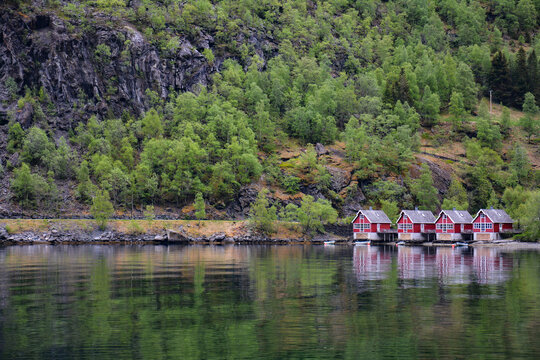 Petit village de Flam - Norv&egrave;ge