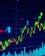 Naklejka premium market chart