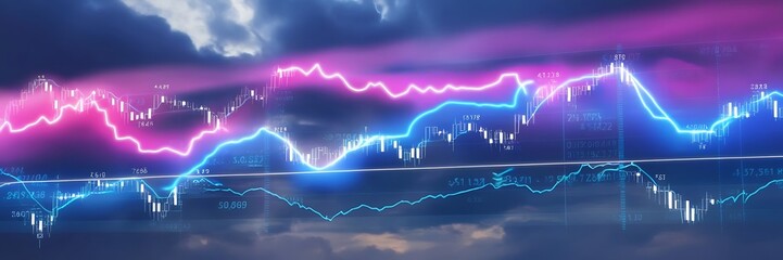 Obraz premium money technology background concept of business prosperity and asset management