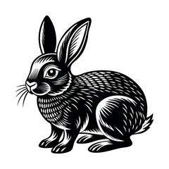 rabbit vector silhouette