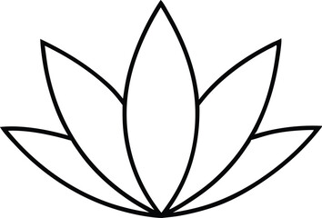 Agave Leaf Thin Line Vector Illustration for Creative Design Projects
