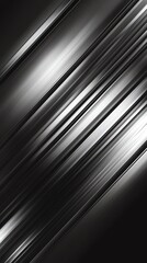 An abstract black and white background featuring sleek, metallic lines creating a dynamic and modern visual effect.