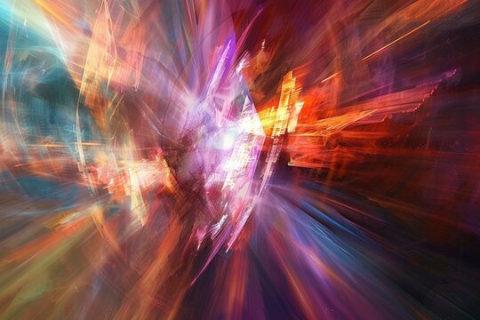 Abstract cinematic concept with agency involvement in movie production and visuals