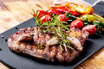 jedzenie, posiłek, obiad, stek, grilla, wołowina, smażone