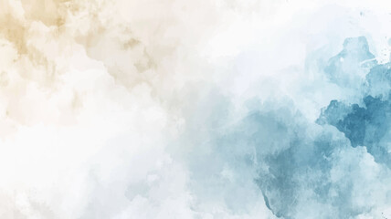 Abstract horizontal watercolor background. Hand drawn vector texture. Brush stroked painting pastel color watercolour