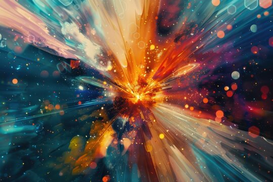 Abstract movie production concept with camera and creative tools.