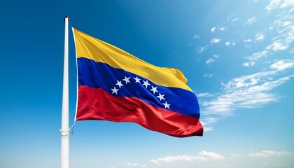 ベネズエラの国旗(waving national flag of Venezuela.)
