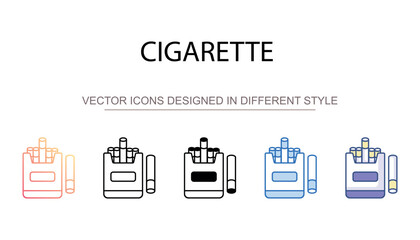 Cigarette icon design with white background stock illustration