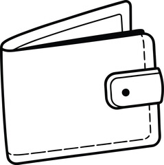 Vector Illustration of a Wallet for Creative Design Ideas
