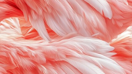Graceful Flamingo Wings: Sophisticated Design with Flowing Lines and Soft Hues