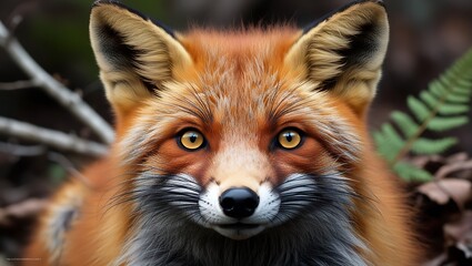 This stunning close-up of a fox’s face captures the raw beauty and intensity of wildlife photography. The image highlights the fox’s sharp, piercing eyes and the fine details of its fur.
