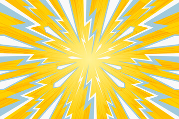 Thunder flash blast yellow background