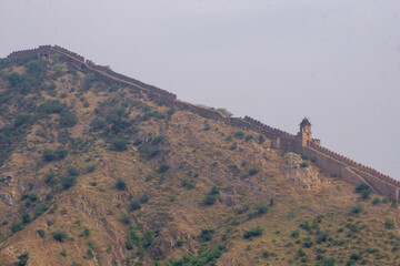 Amber Palace Amer Fort, Rajasthan, India. Built in 1592