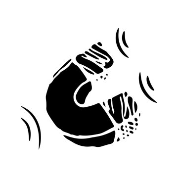 recommend clip art: Hand-drawn magnet silhouette
