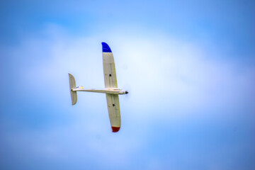 Jet pilot Trainer plane  model in flight