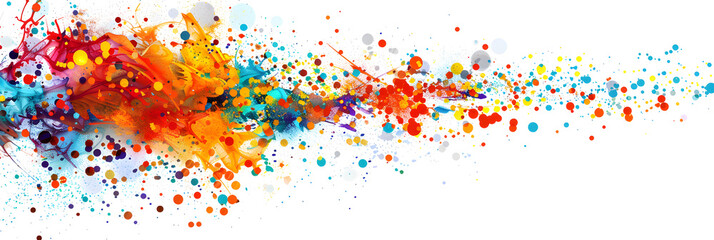 Colorful paint splashes background