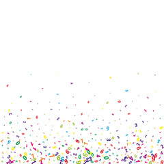 School math notebook cover. Colorful childish