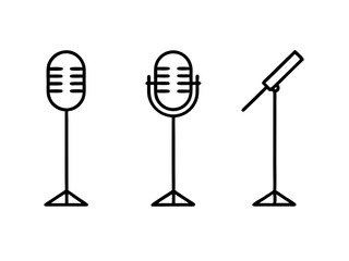 microphone icon set