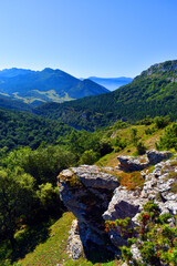 Obraz premium Landscape of the Natural Park of Valderejo in Álava.