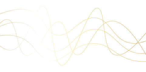 Random pattern colorful line stroke on a transparent background. Chaotic random lines abstract geometric pattern vector background. Decorative golden pattern with tangled curved lines.