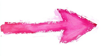 A pink arrow is drawn on a white background