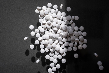 Medication pills concept of pharmacy, medicine, healthcare, pharmaceutical industry