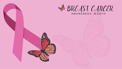 BREAST CANCER  PINK BACKGROUND