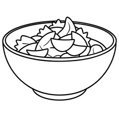 Fresh and Colorful Salad Bowl for Healthy Eating and Meal Prep Inspiration