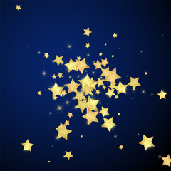 Magic stars vector overlay.  Gold stars scattered