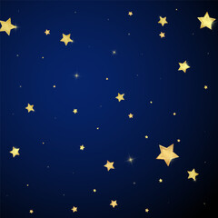 Fototapeta premium Magic stars vector overlay. Gold stars scattered