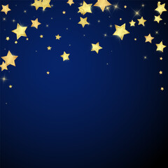 Magic stars vector overlay.  Gold stars scattered