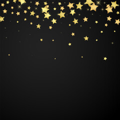 Magic stars vector overlay.  Gold stars scattered