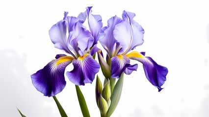 flowers isolated on white background