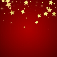 Magic stars vector overlay.  Gold stars scattered