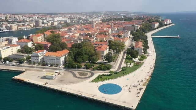 Monument to the Sun, Sea Organ, and Riva in Zadar