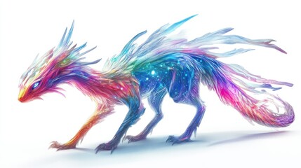 A Crystalline Dragon with a Celestial Pattern