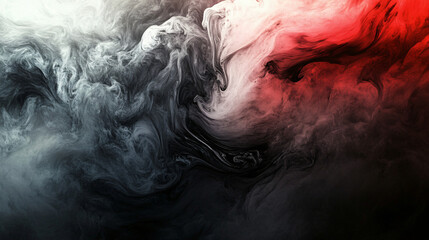 Fototapeta premium abstract red and gray swirling smoke background