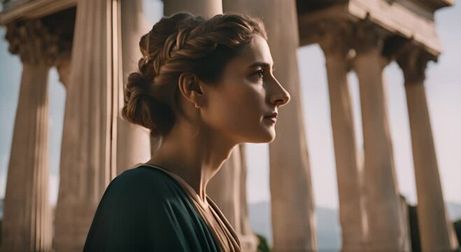 Woman philosopher in Greece.