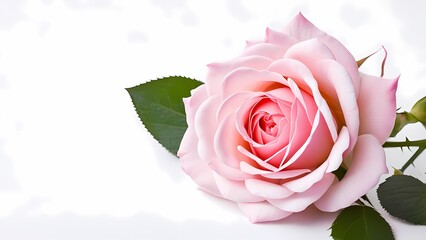 Fototapeta premium pink rose with water drops