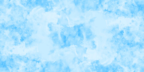 Abstract white and blue color frozen ice surface design background. oft sky blue watercolor sky and clouds, Light blue background with watercolor. gradient light white sky background with clouds.	