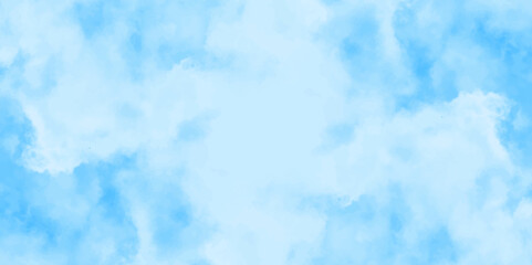Abstract white and blue color frozen ice surface design background. oft sky blue watercolor sky and clouds, Light blue background with watercolor. gradient light white sky background with clouds.	