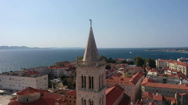 Close-up view of St. Donatus Church in Zadar