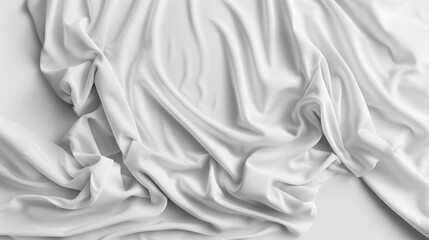 Obraz premium White T-shirt mockup where the fabric changes texture and pattern when touched, allowing users to preview different styles in a single piece