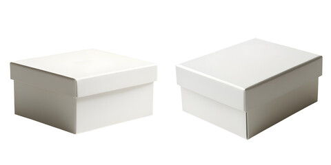 Blank Gift box isolated on white and transparent background